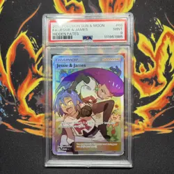 Pokemon Jessie & James Full Art Holo Card 68/68 Hidden Fates PSA 9 - Image 3