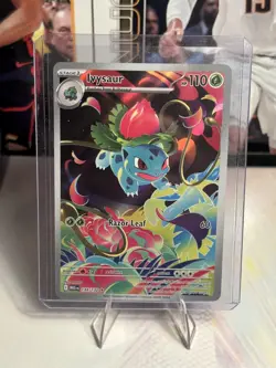 Pokemon TCG Ivysaur 134/132 Me01: Mega Evolution IR Illustration Rare NM - Image 1