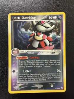 Pokemon Dark Slowking EX Team Rocket Returns 9/109 Holo MP - Image 1