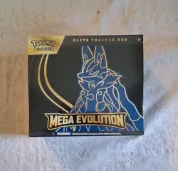 Pokemon TCG Mega Evolution Elite Trainer Box Mega Lucario SEALED-9 Booster Packs - Image 1