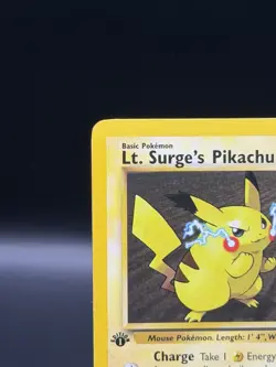 Lt. Surge's Pikachu - 1st Edition - 81/132 Gym Heroes- WOTC - Pokemon TCG - 2000 - Image 2