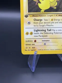 Lt. Surge's Pikachu - 1st Edition - 81/132 Gym Heroes- WOTC - Pokemon TCG - 2000 - Image 3