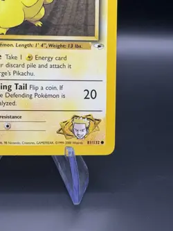Lt. Surge's Pikachu - 1st Edition - 81/132 Gym Heroes- WOTC - Pokemon TCG - 2000 - Image 5