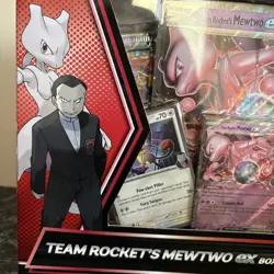 Pokemon Destined Rivals Team Rocket’s Mewtwo Ex Box NEW/SEALED - Image 2