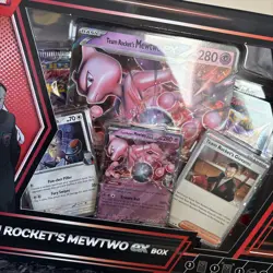 Pokemon Destined Rivals Team Rocket’s Mewtwo Ex Box NEW/SEALED - Image 3