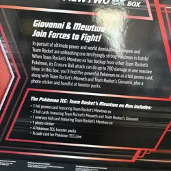 Pokemon Destined Rivals Team Rocket’s Mewtwo Ex Box NEW/SEALED - Image 5