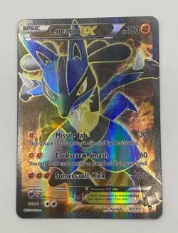 Pokemon Card - Lucario EX XY Furious Fists 107/111 Ultra Rare Full Art Holo - Image 4