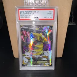 Pokemon Giratina EX Full Art Holo Card PSA 4 124/124 Dragons Exalted Ultra Rare - Image 1