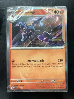 Pokemon Sealed Ceruledge Prerelease 014 Promo ME: Mega Evolution Holo Stamped - Image 1