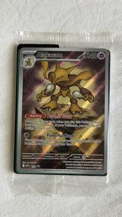 Pokemon Alakazam 009 Black Star Promo Full Art Mega Evolutions Card Sealed - Image 1