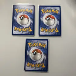 Pokemon TCG Pokeball Pattern Reverse Holo Lot Of 3 NM - Image 2