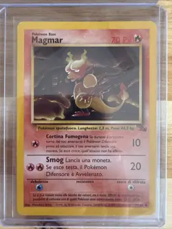 2 *ITALIAN* 1999-2000 Pokemon TCG WOTC Fossil Set Magmar Regular 39/62 - Image 3