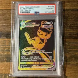 2022 Pokemon SWSH Lost Origin Mew VMAX F/A Secret #TG30 PSA 10 GEM MT - Image 1