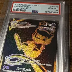 2022 Pokemon SWSH Lost Origin Mew VMAX F/A Secret #TG30 PSA 10 GEM MT - Image 5