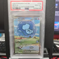 2024 Pokemon Paldean Fates Mew ex #232/091 PSA 10 GEM MINT - Image 1