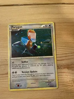 Pokemon Porygon HGSS22 HGSS Promo Holo Basic 50 HP Pokemon TCG Card Stock Card - Image 1