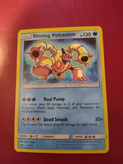 Pokemon TCG Shining Volcanion Shining Legends Shiny Holo Rare 27/73 NM - Image 1