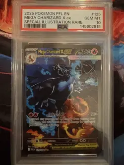 2025 Pokemon PFL Mega Charizard X ex Special Illustration Rare #125/094 - Image 2