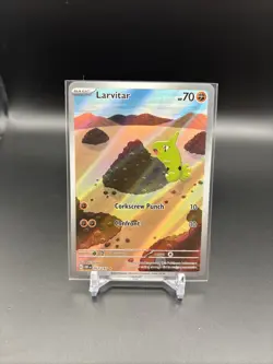 Larvitar 203/197 Obsidian Flames Illustration Rare Pokemon TCG Card - Image 1