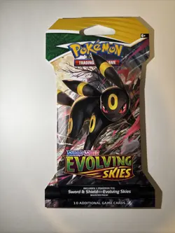 Pokemon Evolving Skies Sleeved Booster Pack Complete Art Set Of 4 Packs. - Image 2