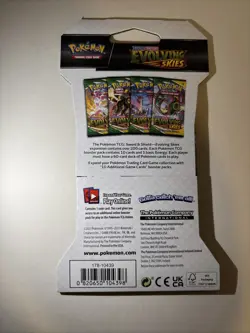 Pokemon Evolving Skies Sleeved Booster Pack Complete Art Set Of 4 Packs. - Image 3