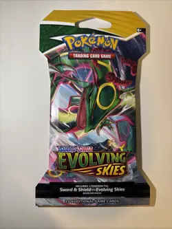 Pokemon Evolving Skies Sleeved Booster Pack Complete Art Set Of 4 Packs. - Image 4