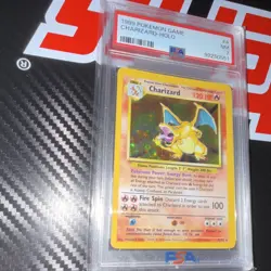 Pokemon TCG Charizard Holo Rare 4/102 Base Set PSA 7 English Card - Image 2