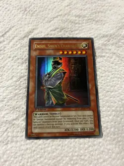 Yugioh 1st Edition Enishi, Shien's Chancellor GLAS-EN032 Ultimate Rare (UTR) - Image 1