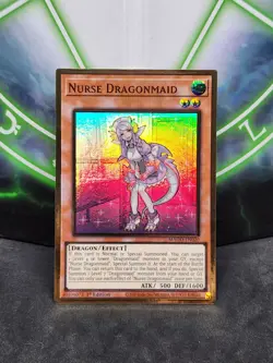 Yugioh Nurse Dragonmaid MAGO-EN020 Gold Rare 1st Edition NM - Image 1