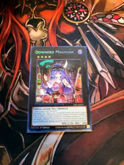 YUGIOH TCG DOWNERD MAGICIAN RA01-EN035 SECRET 1ST EDITION - Image 1