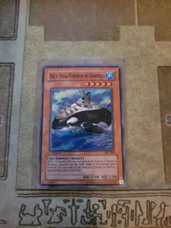 YUGIOH ORCA MEGA-FORTRESS OF DARKNESS IOC-084 SUPER 1ST ED VLP 1996 - Image 1