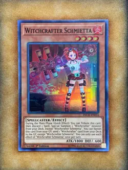 Yugioh Witchcrafter Schmietta INCH-EN016 Super Rare 1st Ed NM - Image 1
