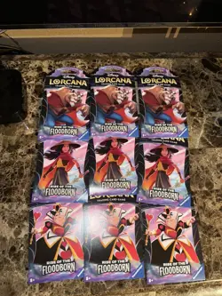 Disney Lorcana Second Chapter Rise of the Floodborn Booster Packs (9) As Shown - Image 1