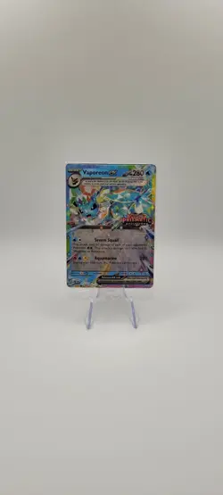 Pokemon TCG: Vaporeon EX 023/131 Prismatic Evolutions Stamp Promo Sealed - NM - Image 2