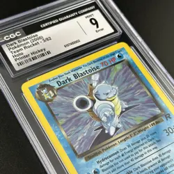 Dark Blastoise Holo Printer Hickey Error CGC 9 Team Rocket 3/82 Pokemon 2000 - Image 4