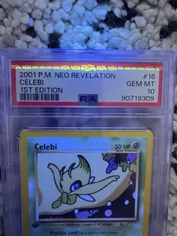 Pokemon Celebi Neo Revelation 1st Edition PSA 10 16/64 Rare Mint - Image 3