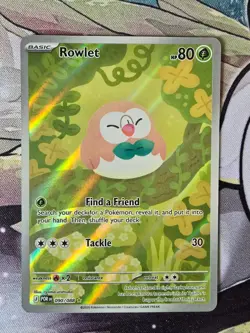 Mega Evolution: Perfect Order Rowlet 90/88 Illustration Rare Pokemon Card - NM - Image 1
