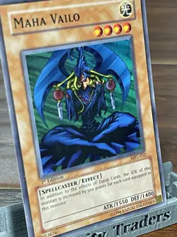 2002 Yu-Gi-Oh! Maha Vailo Magic Ruler MRL-012 1st Edition Super Rare Spellcaster - Image 2