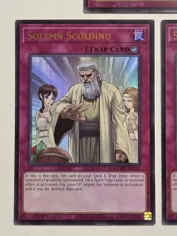 Solemn Scolding MZMU-EN121 x3 Ultra Rare Yugioh 1st Edition Maze of Muertos Set - Image 3