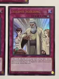 Solemn Scolding MZMU-EN121 x3 Ultra Rare Yugioh 1st Edition Maze of Muertos Set - Image 4
