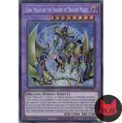Yugioh Dark Magician the Knight of Dragon Magic BLMR-EN001 Secret Rare 1st NM - Image 1