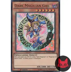 Yugioh Dark Magician Girl YGLD-ENB03 Ultra Rare 1st Edition NM - Image 1