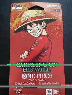 One Piece OP-13 CARRYING ON HIS WILL Sleeved Booster Pack - English Version! - Image 1