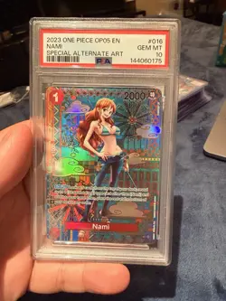 Bandai Nami OP01-016 Awakening of the New Era Special Alt Art Foil PSA 10 - Image 1
