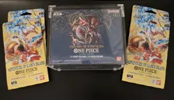 One Piece Pillars of Strength Booster Box Eng. with Acrylic case & 4 Op15 packs - Image 1