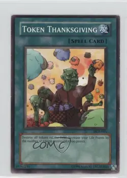 Token Thanksgiving Unlimited YuGiOh Dark Crisis #DCR-041 2003 READ - Image 1