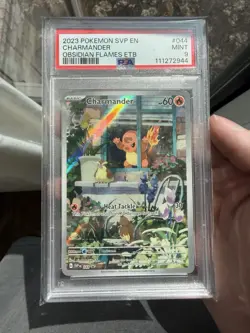 Pokemon Charmander 044 Scarlet & Violet Promo Holo PSA 9 English TCG Card - Image 1