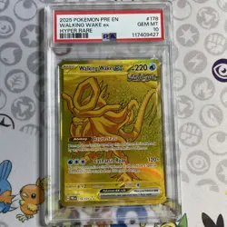 Pokemon TCG Walking Wake EX Hyper Rare Holo Prismatic Card 178/131 PSA 10 - Image 1