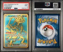 Pokemon Koraidon ex Hyper Rare SV: Paldean Fates 245/091 PSA 9 Holo Card - Image 3