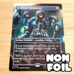 1x Academy Manufactor, Secret Lair Fallout Bonus Card 7094, Magic MTG NM - Image 1